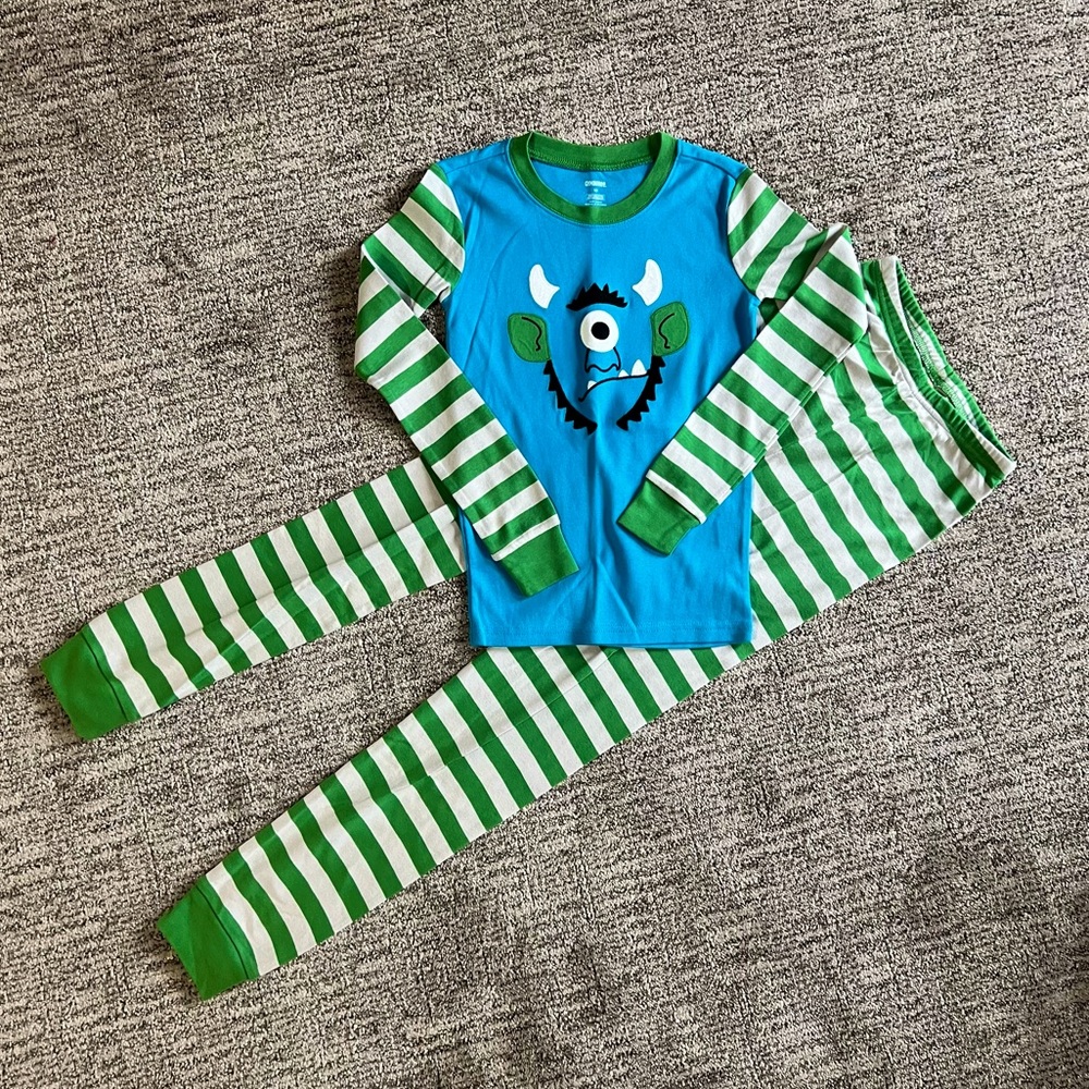 Gymboree one eyed monster pajama set NWOT sz 10